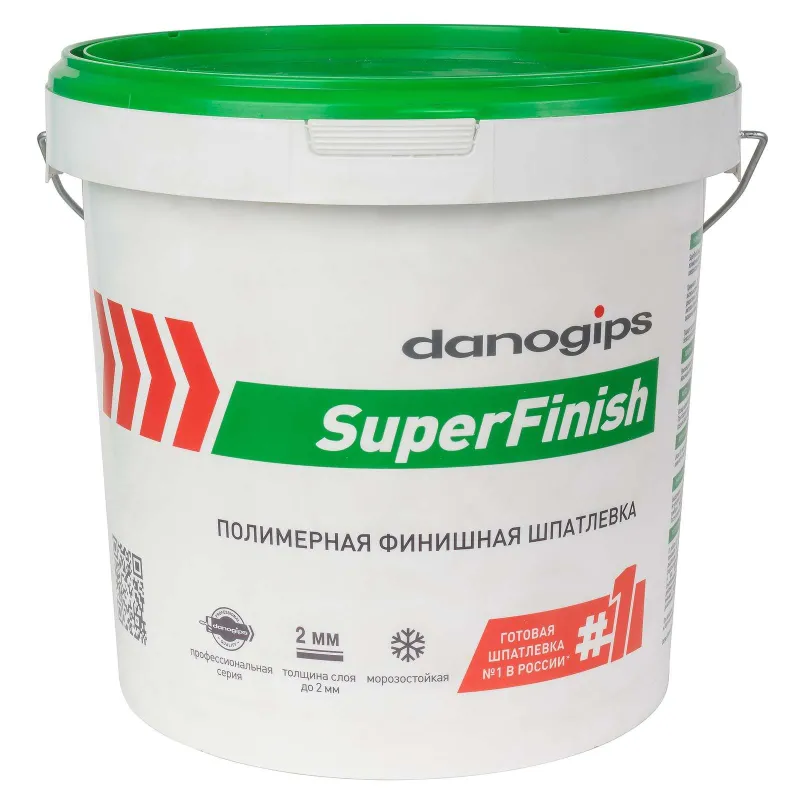 Шпаклевка Danogips Sheetrock SuperFinish, финишная готовая 18 кг — купить в Тобольске