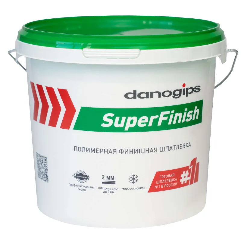 Шпаклевка Danogips SuperFinish, финишная готовая 5 кг — купить в Тобольске