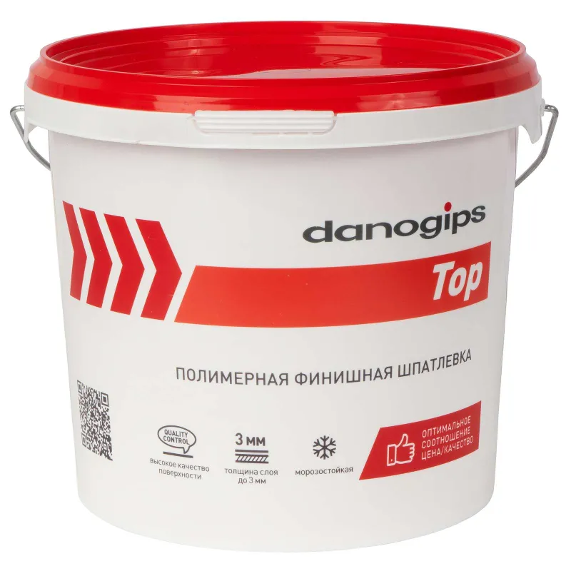 Шпаклевка Danogips Top, финишная готовая полимерная 5 кг — купить в Тобольске