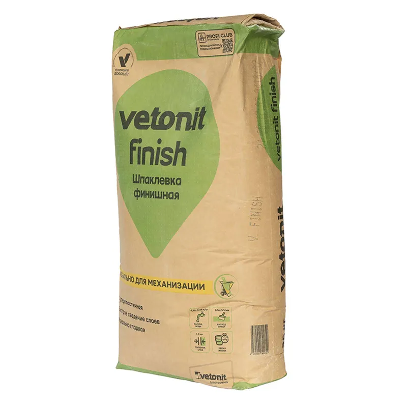 Шпаклевка Vetonit Finish белая, полимерная финишная 25 кг — купить в Тобольске