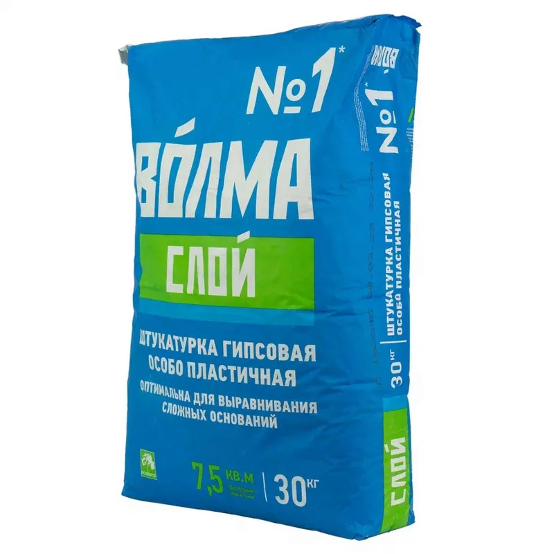 Штукатурка Волма Слой гипсовая  30 кг — купить в Тобольске